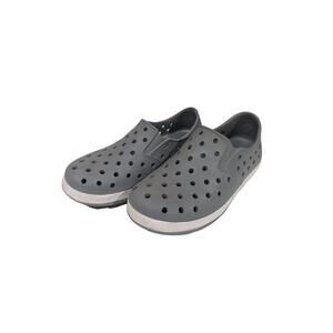 CAT & JACK KIDS GRAY WATER SHOES SIZE 1 SLIP-ON PERFORATED CASUAL OUTDOOR...